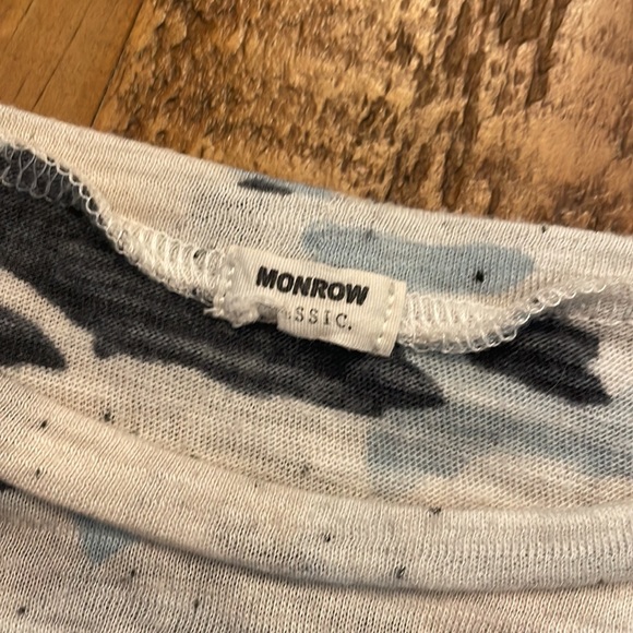 MONROW short sleeve blue Camo tee - Picture 2 of 6